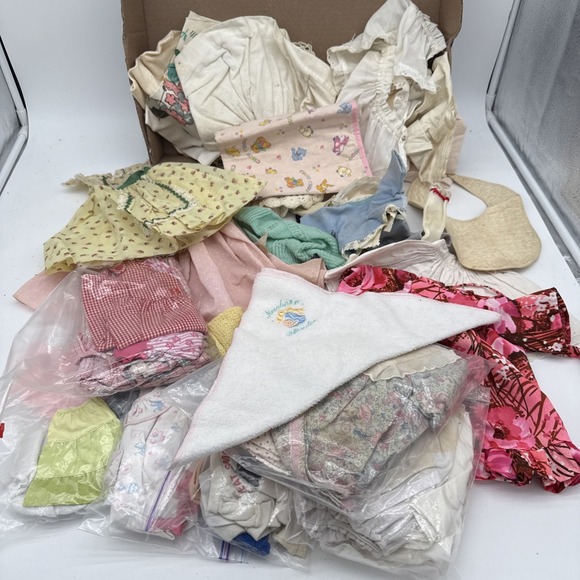 Vintage Doll Clothing and Accessories Large Lot